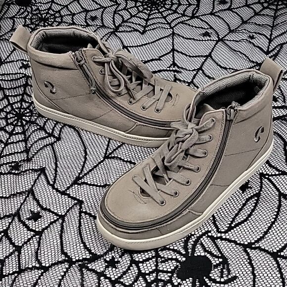Gray High Top Billy Shoes Size 8M - Picture 1 of 7